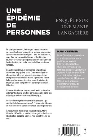 Une épidémie de personne : Enquête sur une manie langagière