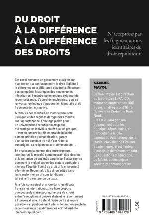 Du droit à la différence à la différence des droits